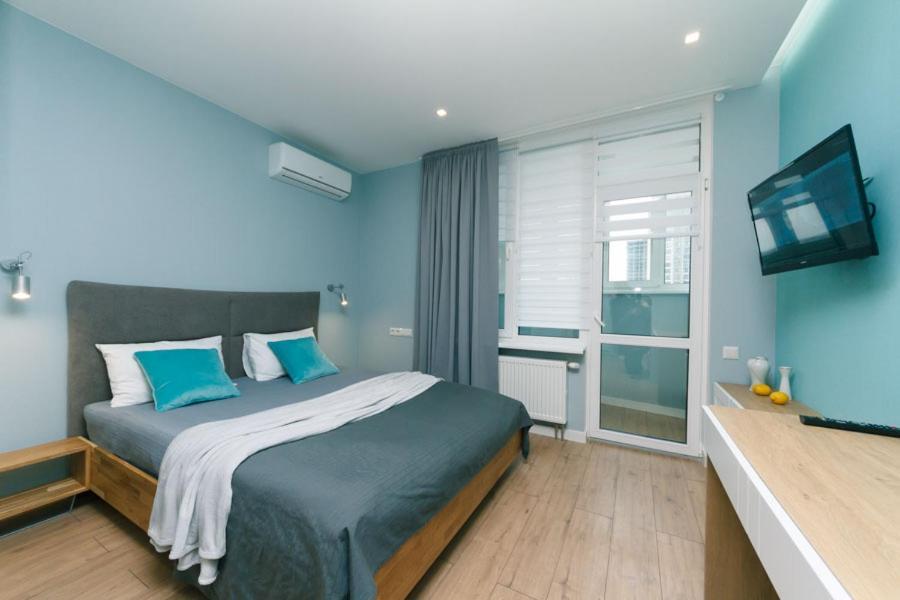 Happy Apartment, Warmth, Comfort, Turquoise Kijev Kültér fotó