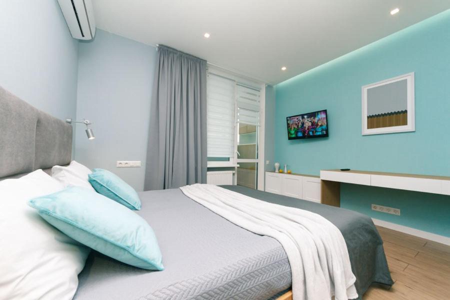 Happy Apartment, Warmth, Comfort, Turquoise Kijev Kültér fotó